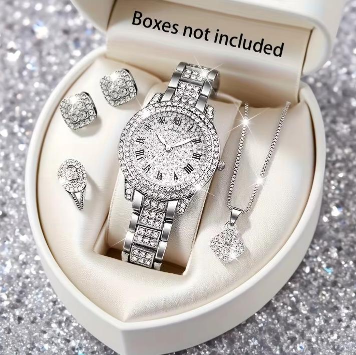 Women S Cornucopia Gypsy Rhinestone Watch Popular Diamond Bracelet Women S Watch 5Pcs Set large price