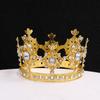 Round Metal Crown Small Diadem Children Circle Birthday Party Cake Baking Decoration Ornaments Tiaras Wedding Hair Jewelry Gift