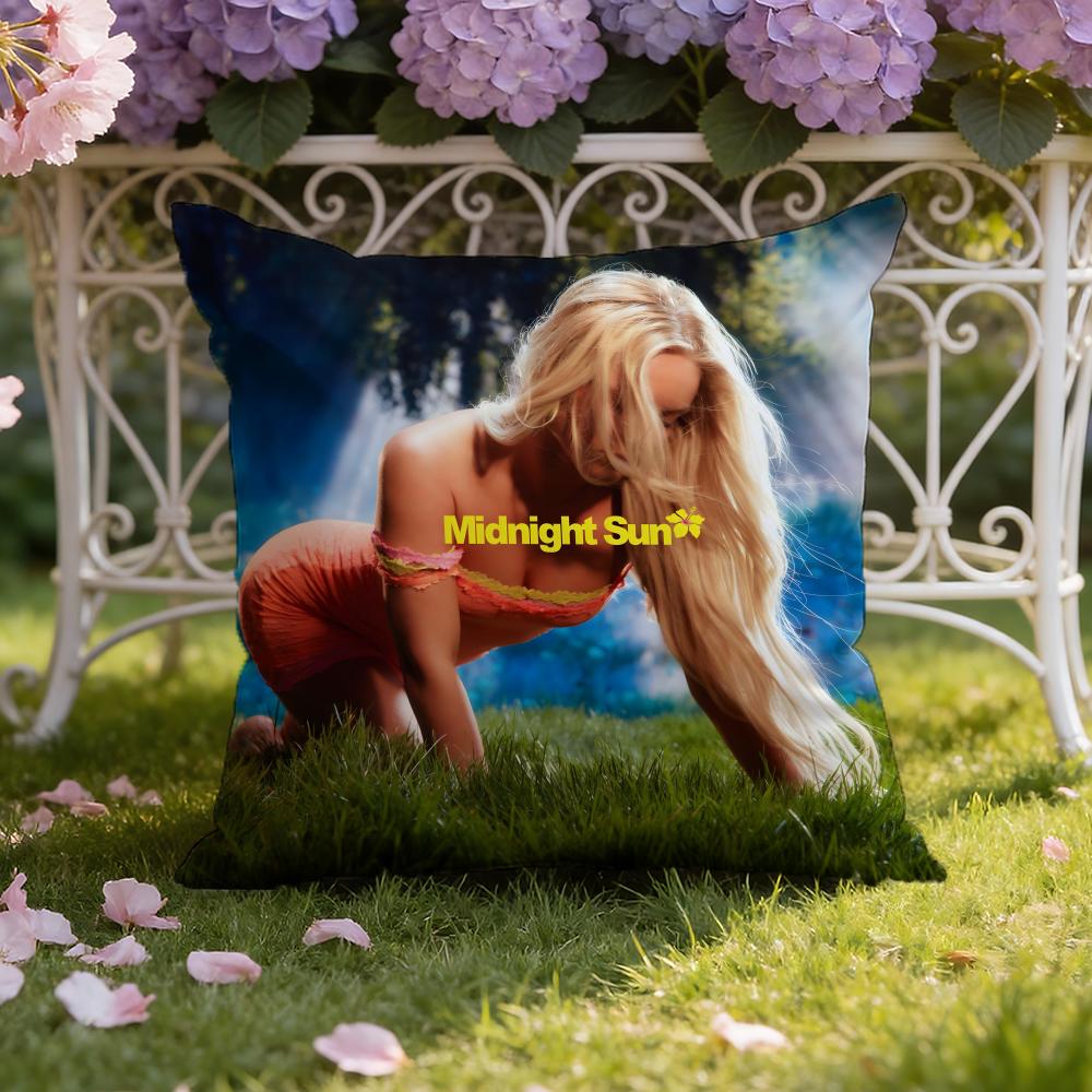 Singer Z-Zara L-Larsson Cushion Cover Home & Car Dual-Scene Pillow Cover: Reversible for Premium Comfort