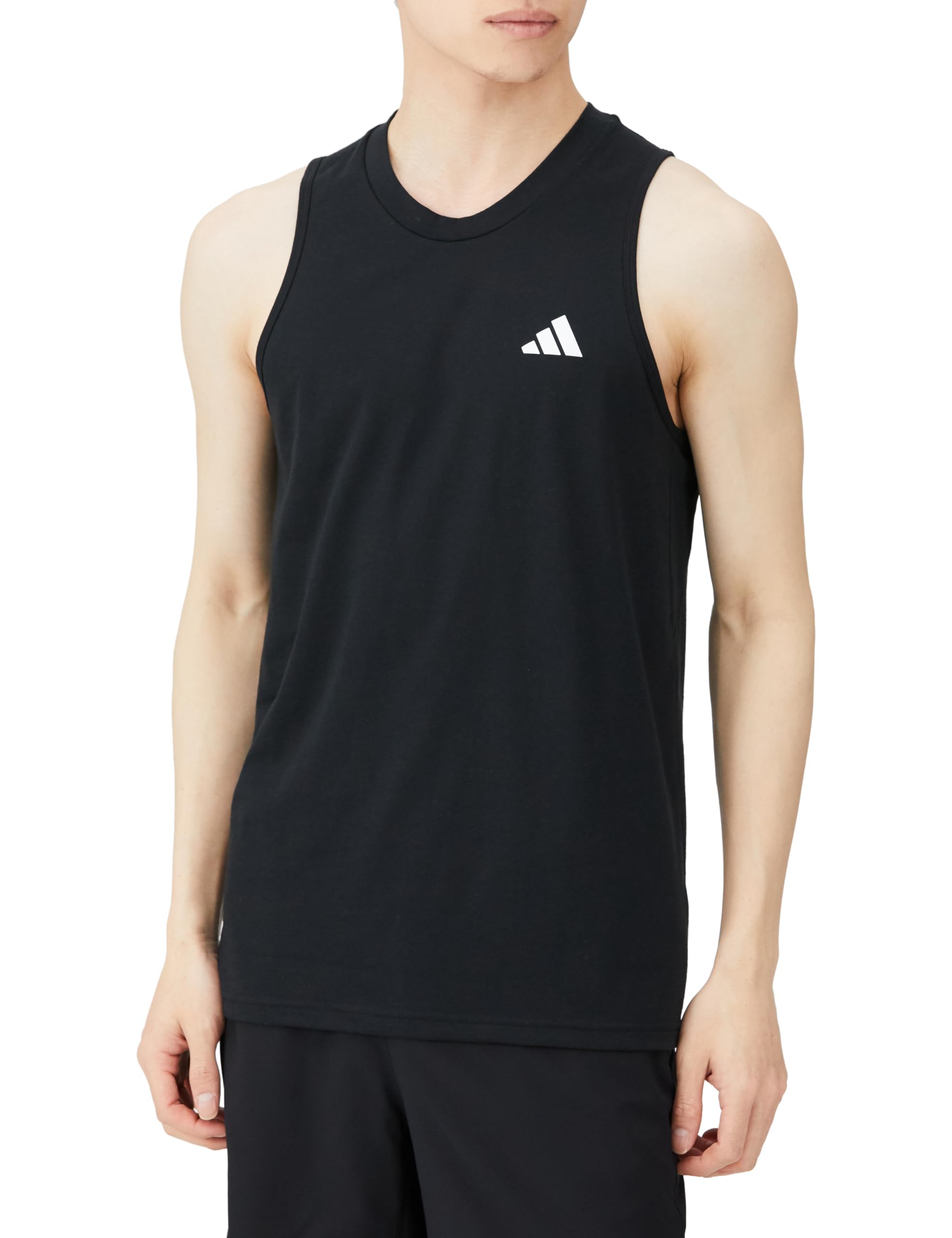 

Adidas Feelready Training Sleeveless Train Размер Футболка, Essentials, Мужская, US326, Черный/Белый (IC6945)