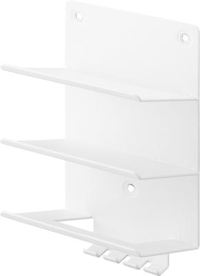 Yamazaki Jitsugyo Board Tweezers and Wood Screws Wall Mobile Charging Storage Rack 3 Tiers Compatible with Gypsum Board Walls White W10 X X Tower