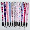 Cartoon Phone Lanyard with Heat Transfer Webbing, Mine Buckle, and Name Tag Holder for Work ID