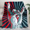 1PC Musical Elements Printed Blanket, All Season Lightweight Home Office Outdoor Nap Multifunctional Blanket A10