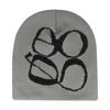 Chapeau Tricoté Imprimé Mode Y2K Bonnets d'Hiver Chauds Casquettes Skullies Bonnets Casquette Cargo Homme Femme Kanye Féminin Extérieur Gorras Hombre