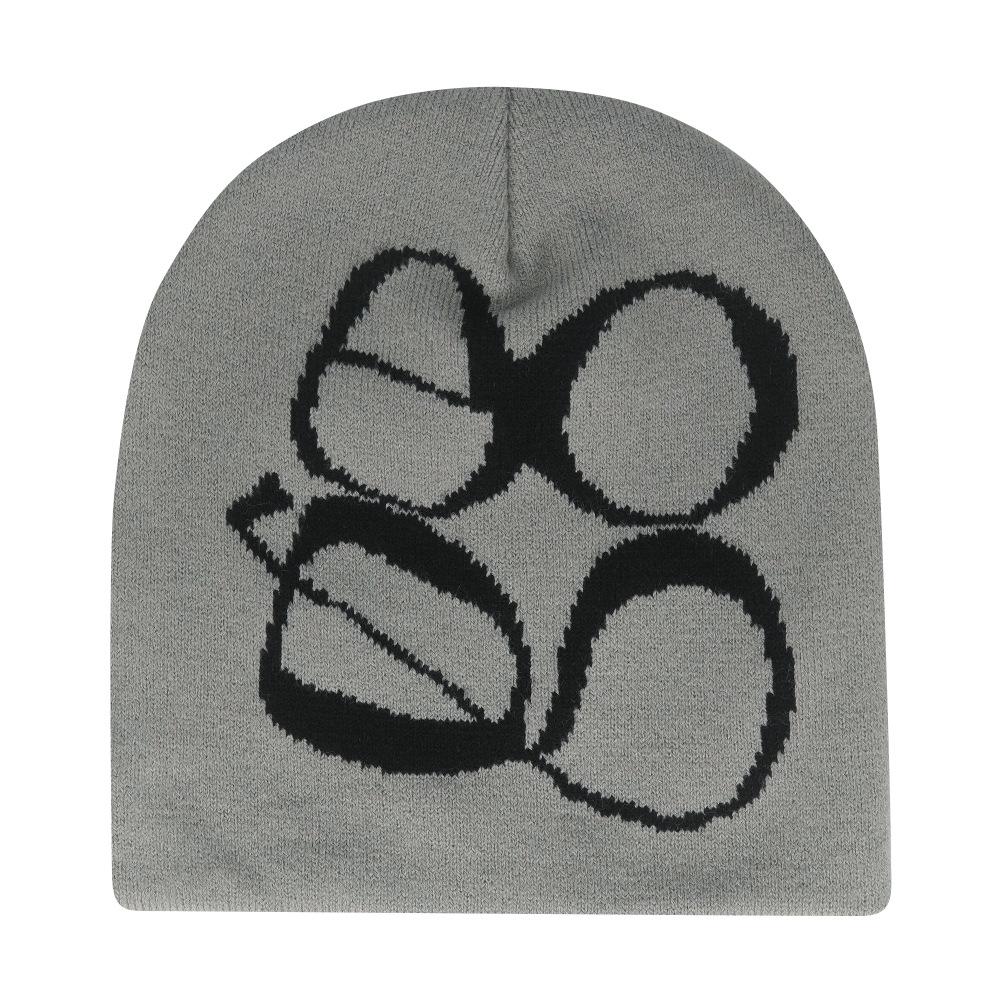 Chapeau Tricoté Imprimé Mode Y2K Bonnets d'Hiver Chauds Casquettes Skullies Bonnets Casquette Cargo Homme Femme Kanye Féminin Extérieur Gorras Hombre