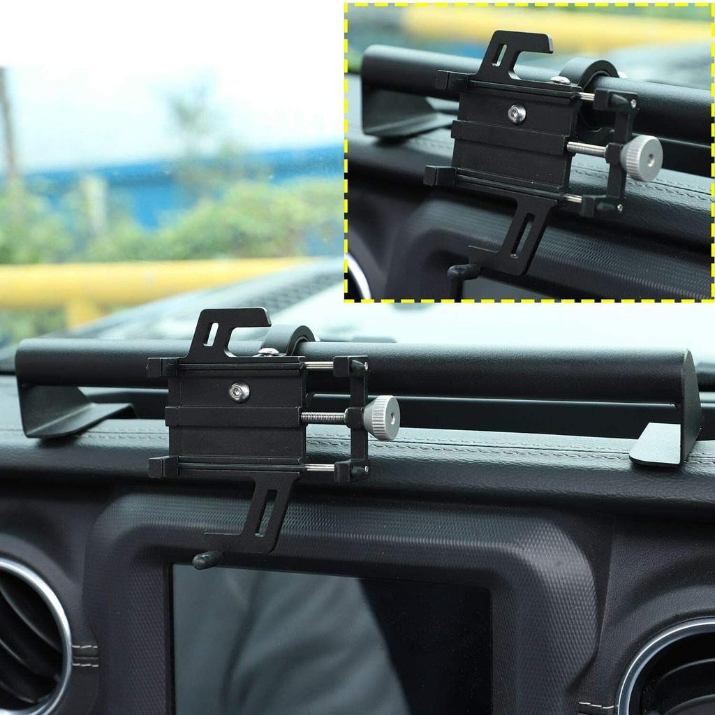 Dashboard Phone Holder Mount Bracket for Jeep Wrangler JL 2018+/Gladiator JT 20+