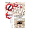 JZOON 4-Piece Silk Hair Accessory Set - Traditional Japanese Tsumami Zaiku Flower Ornaments with Bells - Red, Blue, Yellow (K5203) - Handmade Silk