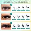 Dense Dd Curled Mixed False Eyelash Set 10-16M Curled Diy Segmented Eyelashes