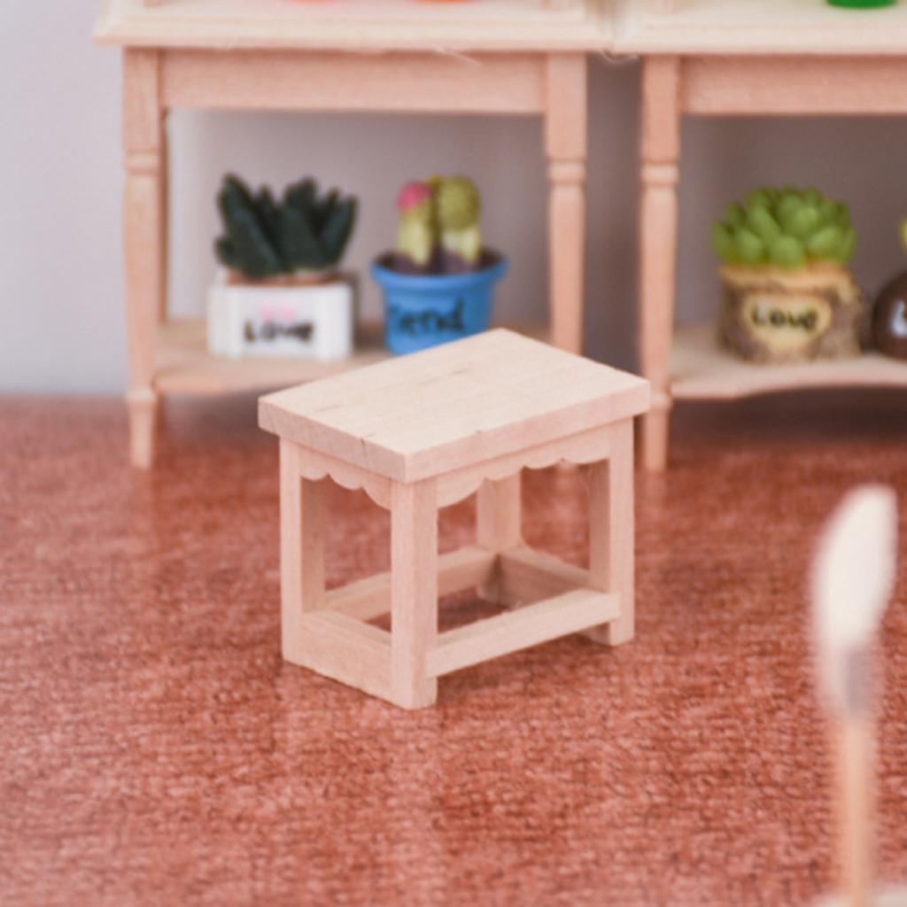 1:12 Scale Stool Dollhouse Miniatures Furniture Model