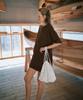 GREENBUTTER Relaxed Cotton Dress (Brown)