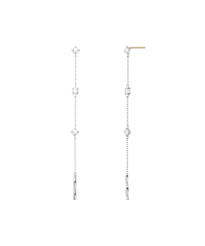 Stonehenge Elements 14K White Gold Earrings Sa26B18K