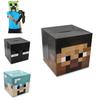 Pudełko Nakładka na Głowę z Kartonu Minecraft z Ikonowym Designem Steve'a Creepera Endermana Do Cosplayu dla Dzieci