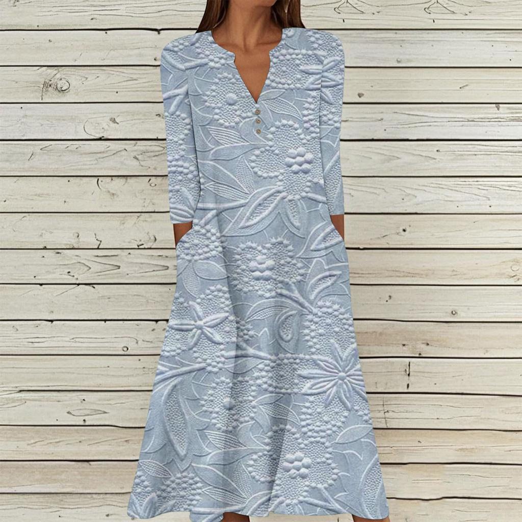 Women's Casual And Fashionable Round-neck  Sleeveless  Mid Length Dress