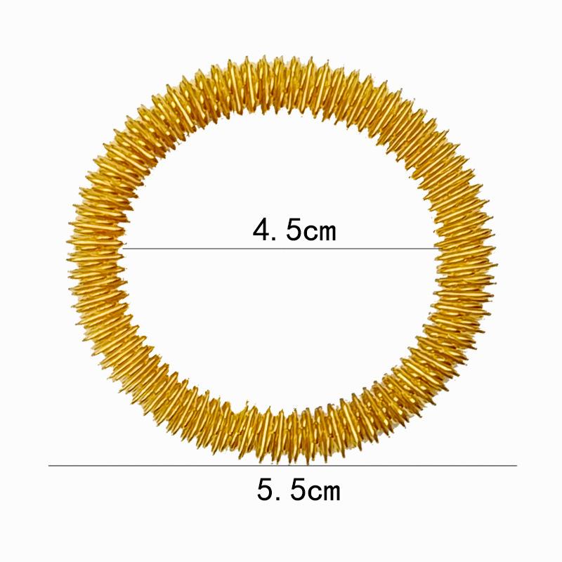 

Wrist Massage Spring Decompression Toy Wristband Spring Wristband One Size золотий