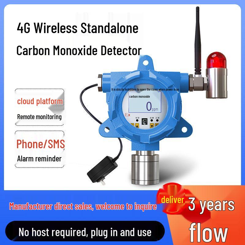 4G Multi-Gas Detector: H2S, O2, CO Alarm and Meter