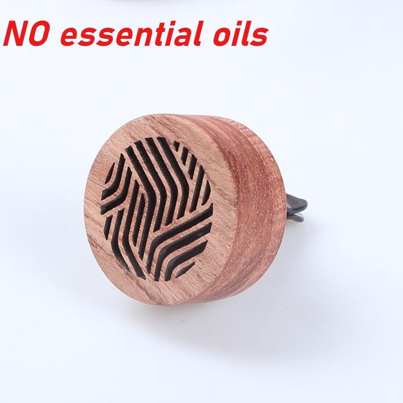 Wooden Car Air Freshener Vent Clip For Car Auto Interior Decor Aromatherapy Essential Oil Diffuser