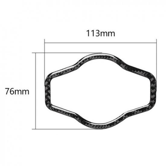 Carbon Fiber Interior Headlight Switch Decorative Trim For A4 B8 & A5 & Q5