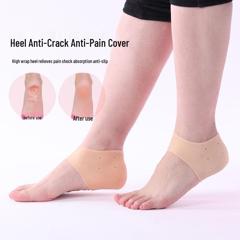 Silicone Heel Protector for Cracked Foot Care - Unisex Anti-Crack Socks