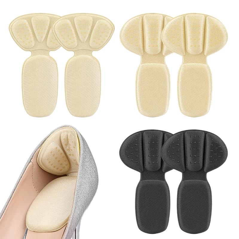 3 Pairs Thick Heel Protectors Anti Friction Inserts Secures Adhesive Backing Shock Absorption Perfect for Women Shoe