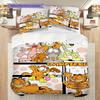 Garfield'S Adventures Comics Bedding 1 Duvet Cover 2 Pillowcase Without Core Bedding Set Christmas Birthday Gift Soft And Comfortable