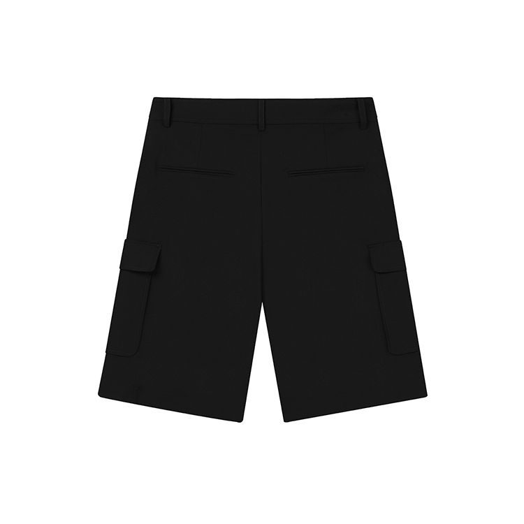 FILA X Van Gogh Museum Collaboration Van Gogh Collection Multi-Pocket Solid Color Sports Casual Breathable Woven Five-Point Shorts F11W228802F-BK