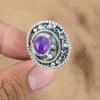 Natural African Amethyst 925 Sterling Silver Sister Multi Stone New Ring Jewelry