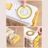 Dumplings Box Saver Containers for Refrigerator Stackable Freezer Fridge Organizer with Timing Kitchen Preservation Box