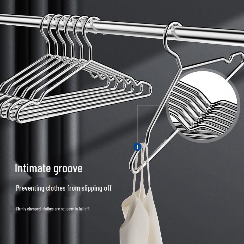 LYNN Heavy-Duty Solid Stainless Steel Clothes Hangers
