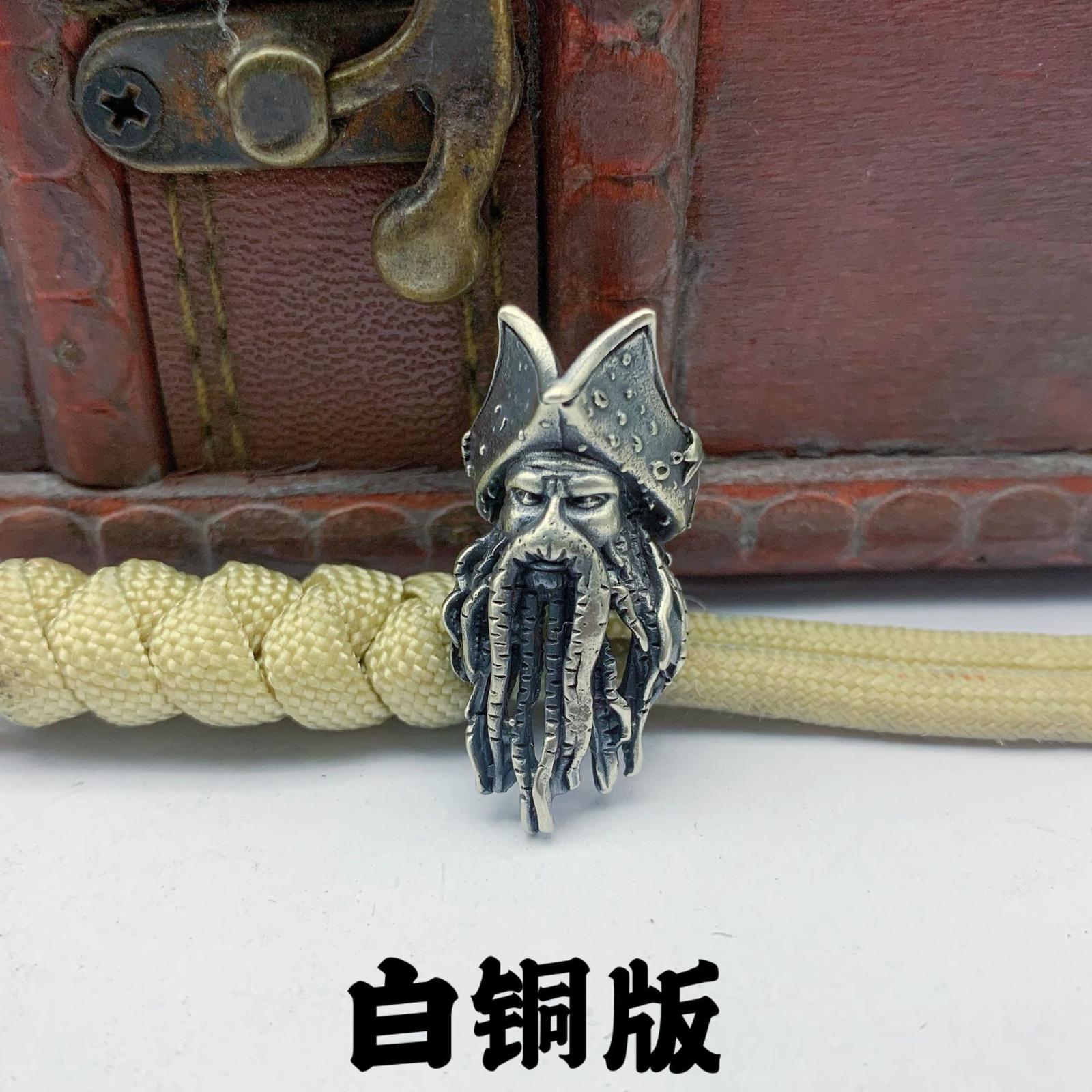 Латунный кулон-нож, Латунный брелок, Аксессуары из паракорда Davy Deep Sea One Size