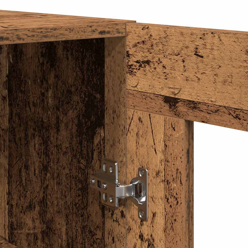Highboard 2 stuks Gerecycled Hout 69,5 x 34 x 180 cm Spaanplaat