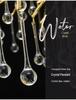 Elegant French Luxury Crystal Chandelier with Water Drop Design for Dining Rooms and Villas