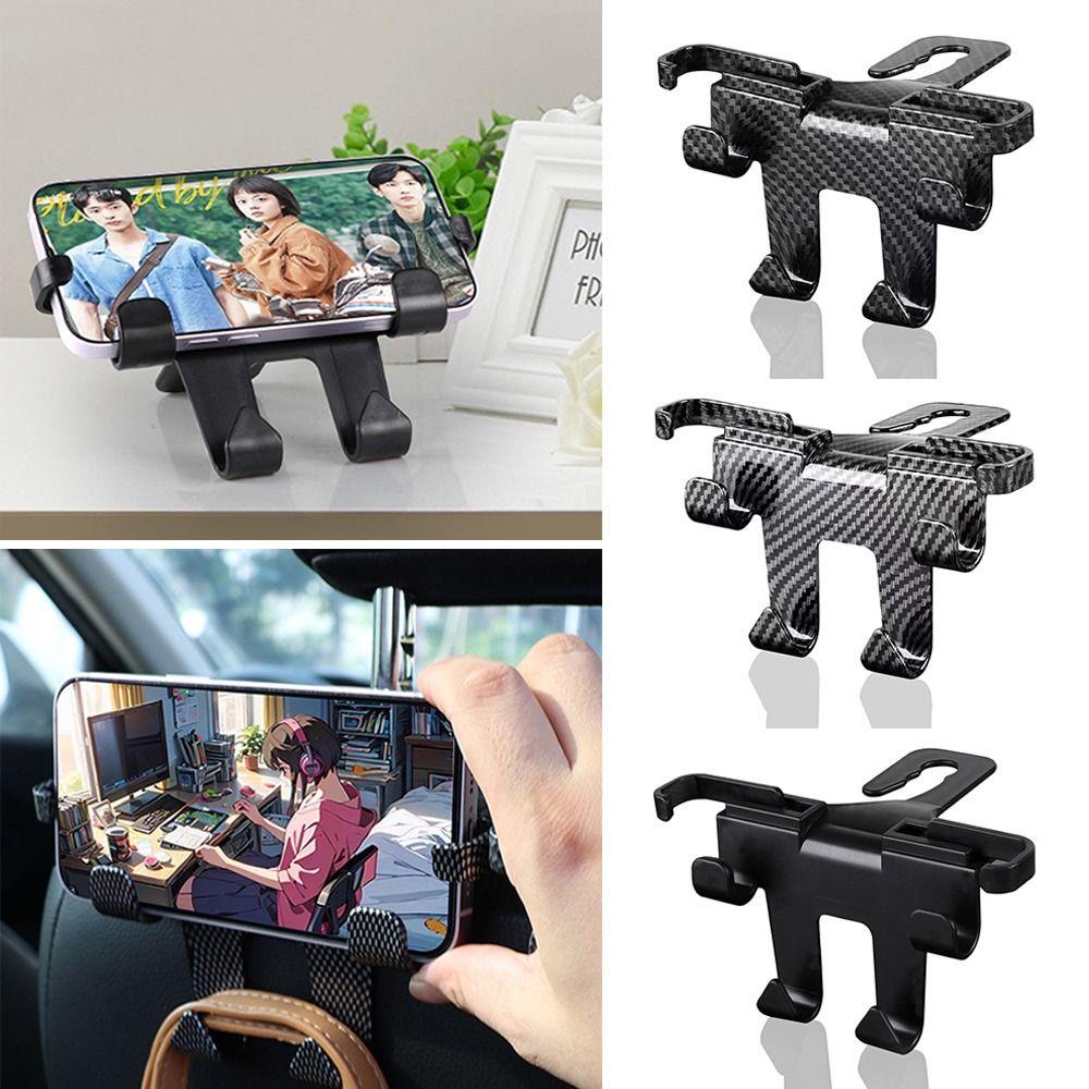 

ABS Auto Phone Holder Portable Car Storage Hook New Car Headrest Hook Car Seat Back