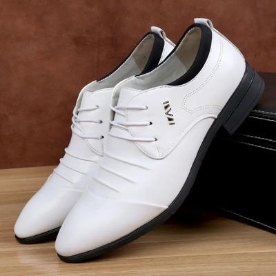 Leder Freizeit Business Herren Formelle Schuhe Offizieller Gesellschaftsschuh Männlich Party Elegant und Klassisch Anzug Gentleman Niedriger Preis Büro