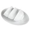 High-End Light Luxury Relief Porcelain Dinnerware Set - Simple White Design