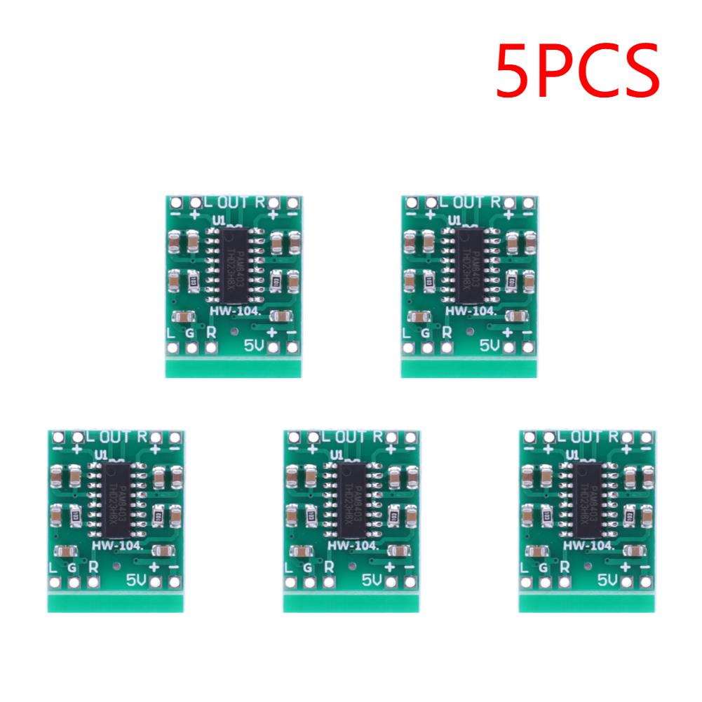5-20Pcs PAM8403 Mini Power Amplifier Board 2-Channels Stereo Audio Amplifier Module For Arduino 2.5V-5.5V 2*3W USB Power Supply