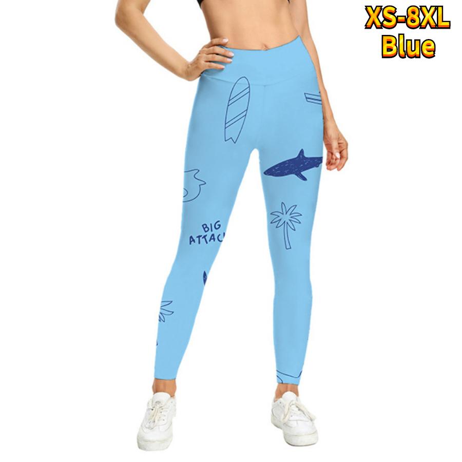 Жіночі легінси для йоги з принтом кокосового гораня, фітнес, біг, тренажерний зал, спортивні активні штани