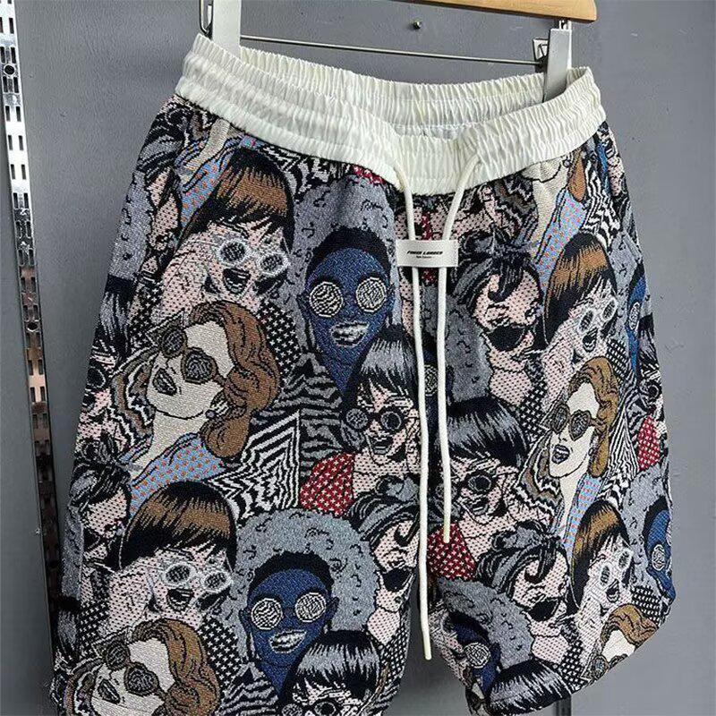 Summer Sports Print Breathable Casual Shorts