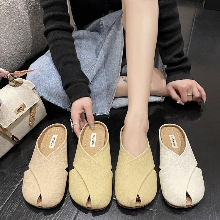 Summer Womens Espadrille Flat Slippers With Breathable Pu Upper For Casual Wear