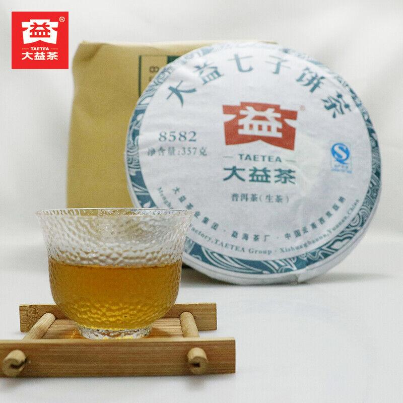2016 TAETEA 8582 Menghai Dayi Puerh Сырой чай Пуэр Зеленый Шэн Пуэр Чайный пирог 357г — фото 5