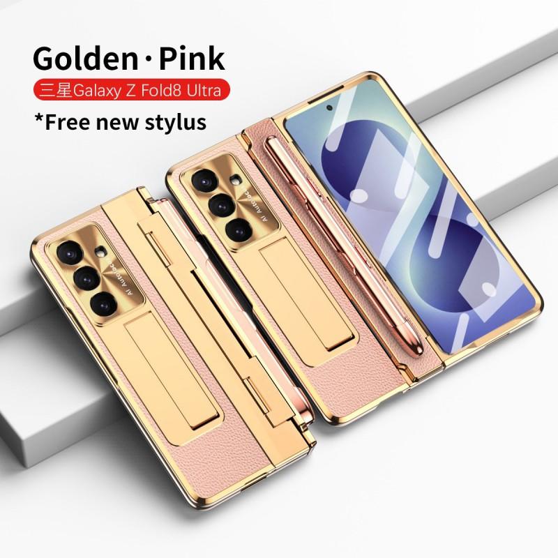 Fold 8 7 6 5 4 3 Handyhülle Leder Schutzhülle Mit Stifthalter Stoßfest Galaxy Z