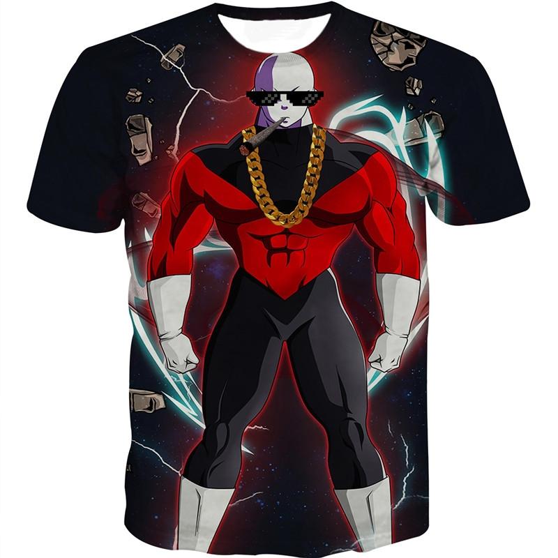Dragon Ball Super Anime Jiren Printed Men s Fashion Dragonball Short Sleeve T-Shirt Dragon Ball Z T-shirt XXS