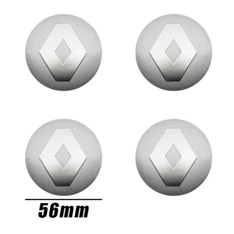 2026 Hete Voor Renault Naafdoppen 4 Stuks 56mm Auto Wielnaaf Center Dop Stickers Accessoires Voor Renault Megane 2 3 4 Twingo Clio Talis