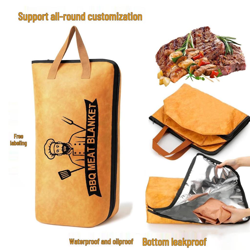 Tyvek Large-Capacity Insulated Picnic & Barbecue Bag with Thickened Aluminum Foil