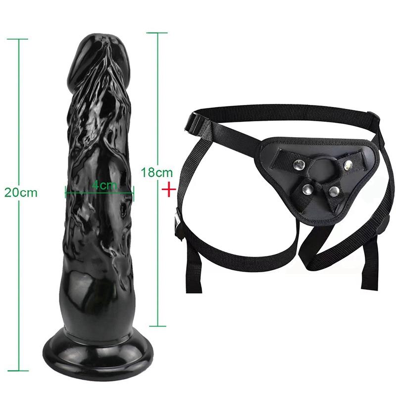 MoDi Strap-on Dildo for Women Masturbators Suction Gay Realistic Dildos Huge Penis Sexual Harness Anal Sex Toy for Lesbian