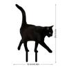 Acrylic Acrylic Cat Stake Waterproof Simulation Black Cat Statue Cat Garden Stake  Outdoor