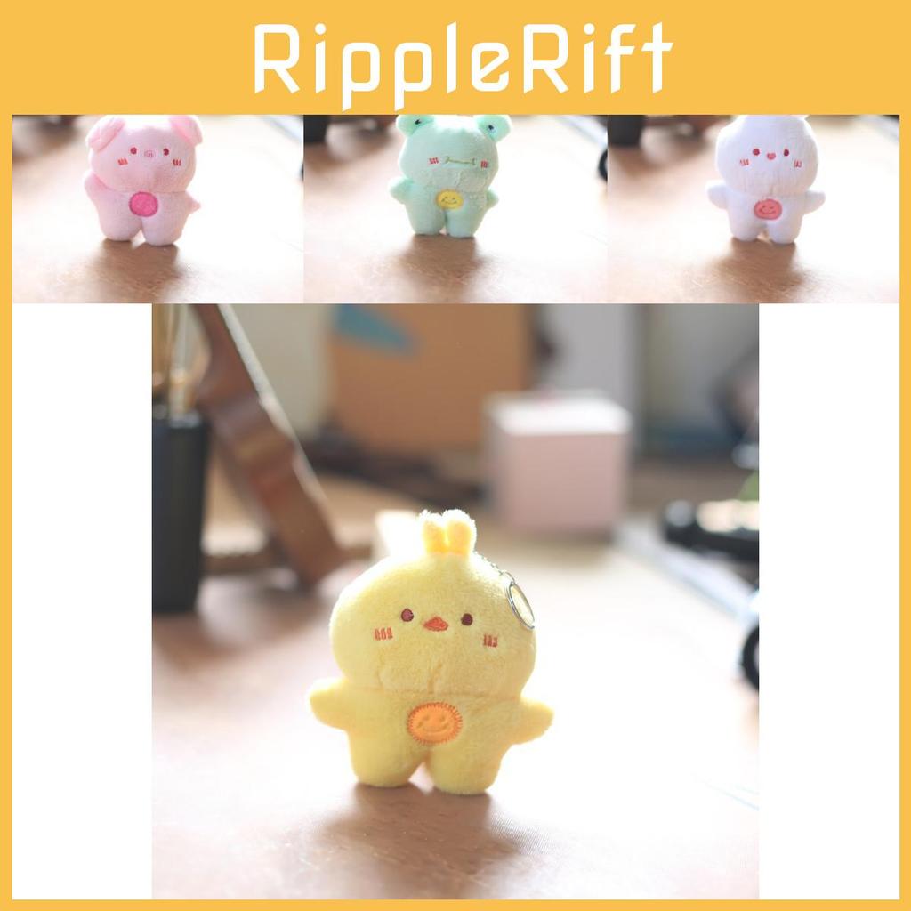 Adorable Plush Animal Keychain Soft Bunny Bear Duck Bag Charm Cute Stuffed Toy