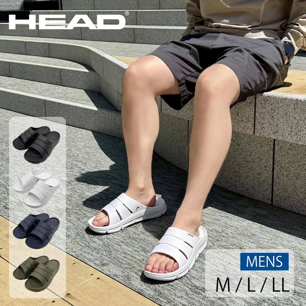 HEAD Slide Size 2HDM00151 Men's Sandals, Black, Medium, 3E,