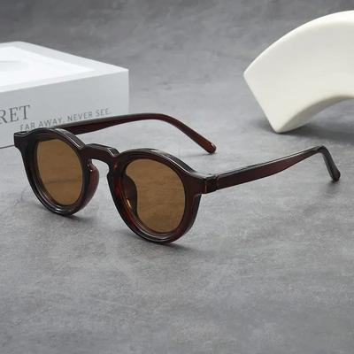 New Retro Round Small Frame Sunglasses for Women Men UV Resistant Anti Glare Fashion Eyewear Outdoor Sun Glasses