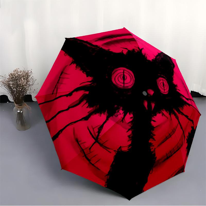 1pc Cat Night Automatic Folding Umbrella, Sturdy And Durable Automatic Folding Umbrella with 8 Ribs, Convenient for Outdoor Use024