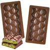 Silicone Chocolate Bar Mold Break-Apart Design Diamond Texture for Bakery Candy Dubai Style Food-Grade Easy Release Kitchen Tool